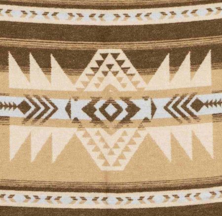 Art. Apache Wool-Blend Blanket with fringes