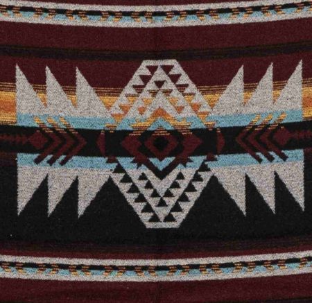 Art. Apache Wool-Blend Blanket with fringes