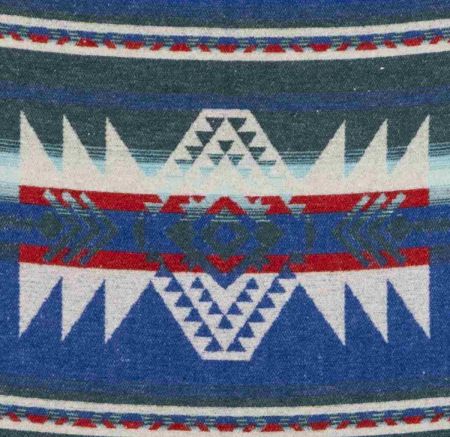 Plaid art. Navajo misto lana con frange