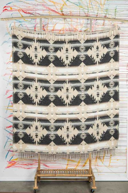 Plaid art.Cheyenne misto lana con frange