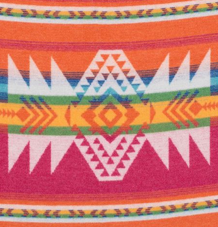 Plaid art. Navajo misto lana con frange