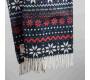 Art. Xmas Wool-Blend Blanket with fringes