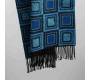 Art. Square Wool-Blend Blanket with fringes