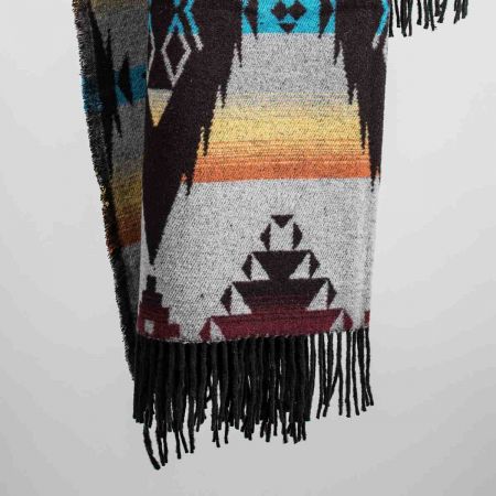 Plaid art. Apache misto lana con frange