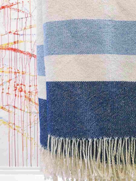 Art. Ken Tweed Blanket with fringes